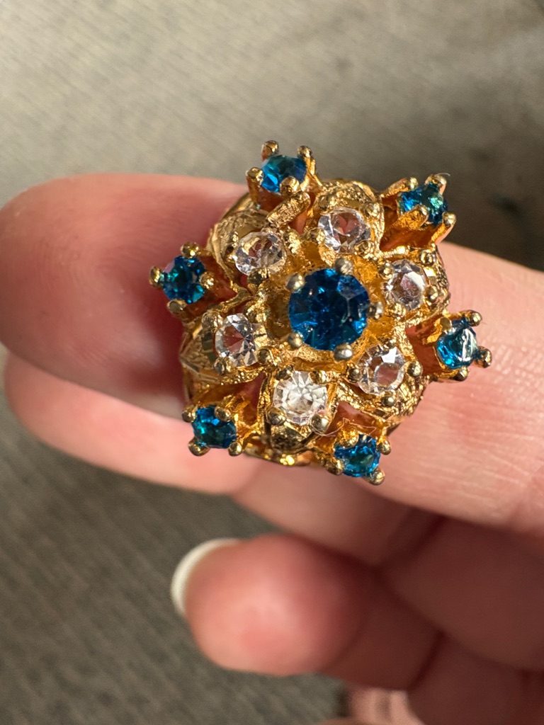 18k Hge Plated Cocktail Ring
